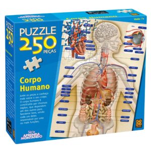 Puzzle 250 peças Corpo Humano