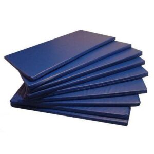 Kit 10 Colchonetes Para Academia E Ginástica Courvin Azul Espuma D28 – 1,00×0,60×0,03
