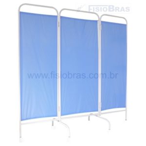 BIOMBO 03 PARTES S/RODAS PLASTICO AZUL LAVAVEL
