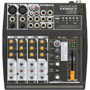 Mixer 06 Canais SX602FX USB SOUNDCRAFT