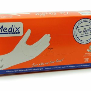 Luva Descartável Medix Brasil – 100 Unidades