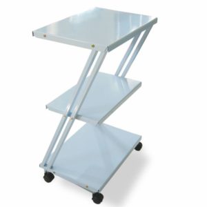 Mesa Auxiliar Tipo Z com 3 Prateleiras – Arktus