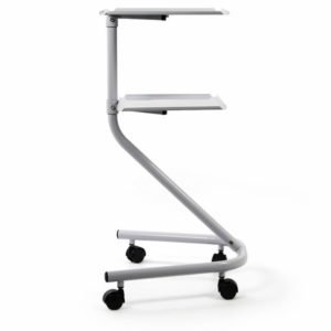 Mesa Auxiliar Tubular com 2 Prateleiras – Arktus